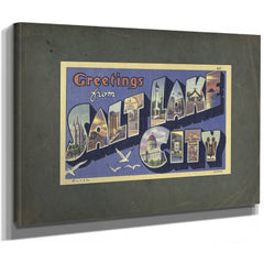 Utah Salt Lake City — Stretched Canvas Print | Bella Frye