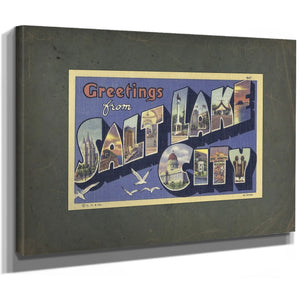 Utah Salt Lake City — Stretched Canvas Print | Bella Frye