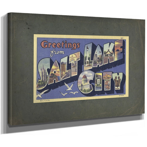 Utah Salt Lake City — Stretched Canvas Print | Bella Frye