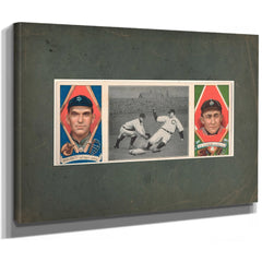 George Moriartyty Cobb Detroit Tigers Baseball Card Portrait 2 — Stretched Canvas Print | Bella Frye