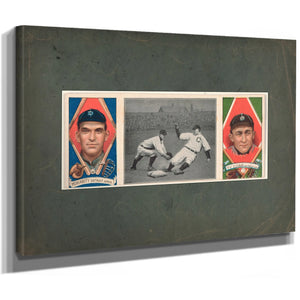 George Moriartyty Cobb Detroit Tigers Baseball Card Portrait 2 — Stretched Canvas Print | Bella Frye
