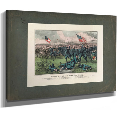 Battle of Corinth Miss Oct 4th 1862 1862 — Stretched Canvas Print | Bella Frye