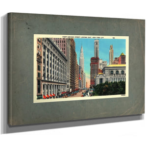 42nd Street — Stretched Canvas Print | Bella Frye