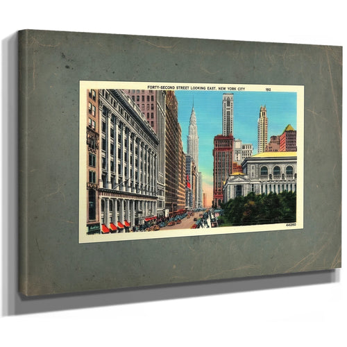 42nd Street — Stretched Canvas Print | Bella Frye