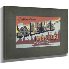 Missouri St Louis — Stretched Canvas Print | Bella Frye
