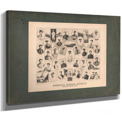 Americas Famous Jockeys 195 — Stretched Canvas Print | Bella Frye