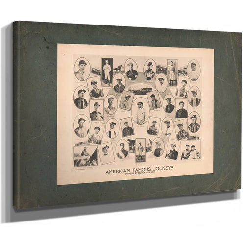 Americas Famous Jockeys 195 — Stretched Canvas Print | Bella Frye