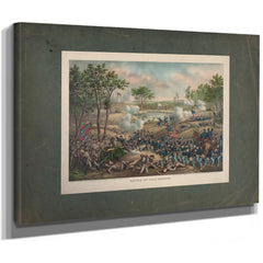 Battle of Cold Harbor 1888 — Stretched Canvas Print | Bella Frye