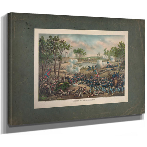 Battle of Cold Harbor 1888 — Stretched Canvas Print | Bella Frye