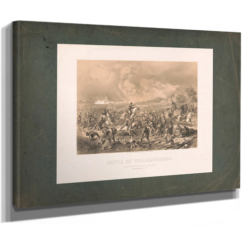 Battle of Williamsburgh 1862 — Stretched Canvas Print | Bella Frye
