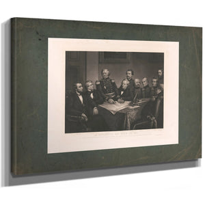 a Council of War in 61 19th Century — Stretched Canvas Print | Bella Frye