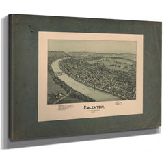 Emlenton Venango County Pennsylvania 1897 1897 — Stretched Canvas Print | Bella Frye