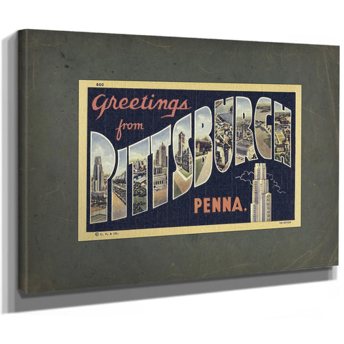 Pennsylvania Pittsburgh — Stretched Canvas Print | Bella Frye
