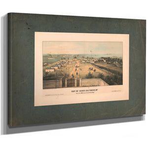 Fort Mchenry Baltimore Md 1861 — Stretched Canvas Print | Bella Frye