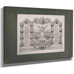 Declaration of Independence 1884 — Stretched Canvas Print | Bella Frye