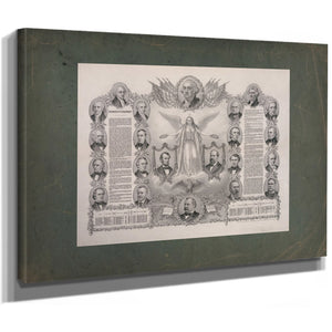 Declaration of Independence 1884 — Stretched Canvas Print | Bella Frye