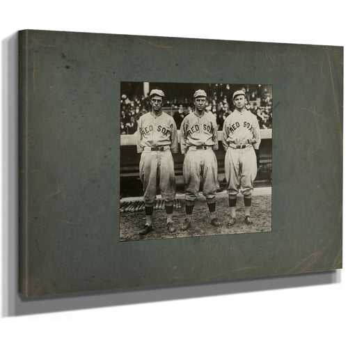 Boston Red Sox Golden Outfield — Stretched Canvas Print | Bella Frye