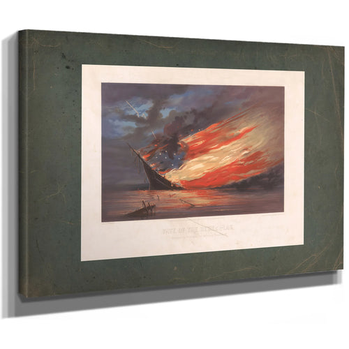Fate of the Rebel Flag 1861 — Stretched Canvas Print | Bella Frye