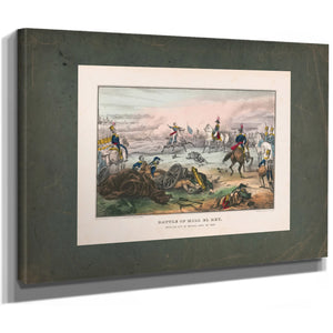 Battle of Mill El Renear the City of Mexicosept 8th 1847 1847 — Stretched Canvas Print | Bella Frye