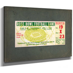 Rose Bowl Ticket 634918929 66fd9c — Stretched Canvas Print | Bella Frye