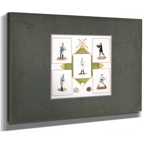 Souvenir Square Usa 1912 — Stretched Canvas Print | Bella Frye