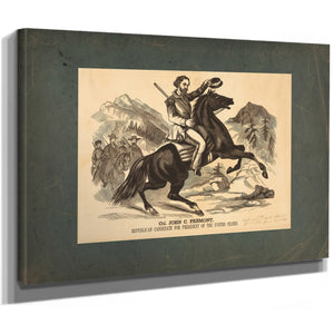 Col John C Fremont Republican Candidate for the President of the United Stat — Stretched Canvas Print | Bella Frye