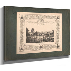 in Commemoration of the Glorious Victories of the 3rd and 9th of April 1865 — Stretched Canvas Print | Bella Frye