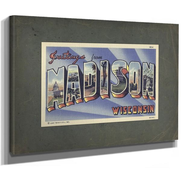 Wisconsin Madison — Stretched Canvas Print | Bella Frye