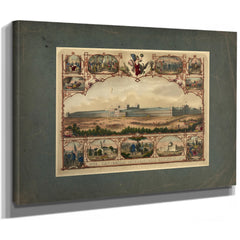 1776 Centennial International Exhibition 1876 History of the United States 18 — Stretched Canvas Print | Bella Frye