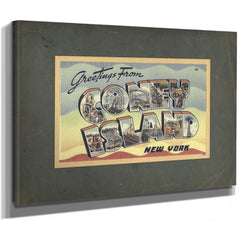 New York Coney Island — Stretched Canvas Print | Bella Frye