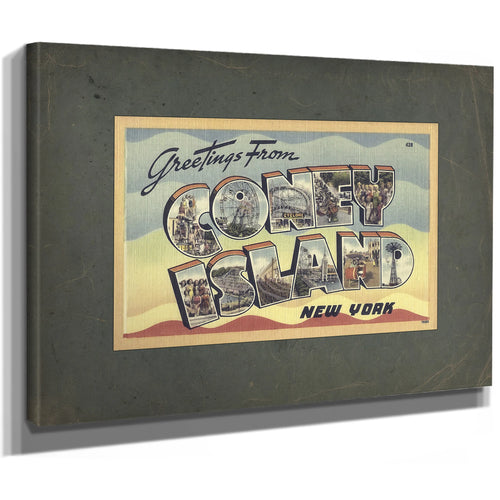 New York Coney Island — Stretched Canvas Print | Bella Frye