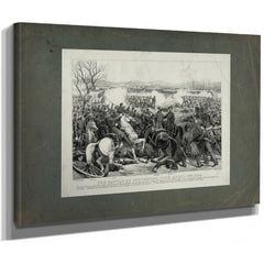 Battle of Pittsburgh Tenn April 7th 1862 1862 — Stretched Canvas Print | Bella Frye