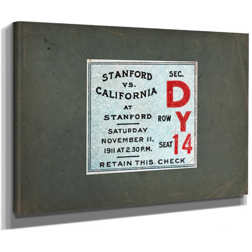 Ticket 1911 Big Game — Stretched Canvas Print | Bella Frye