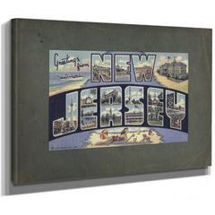 New Jersey — Stretched Canvas Print | Bella Frye