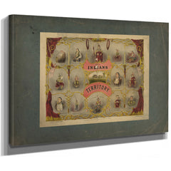 Indians of the Territory 1875 — Stretched Canvas Print | Bella Frye