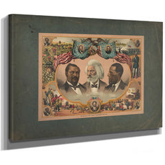Heroes of the Colored Race 1883 — Stretched Canvas Print | Bella Frye