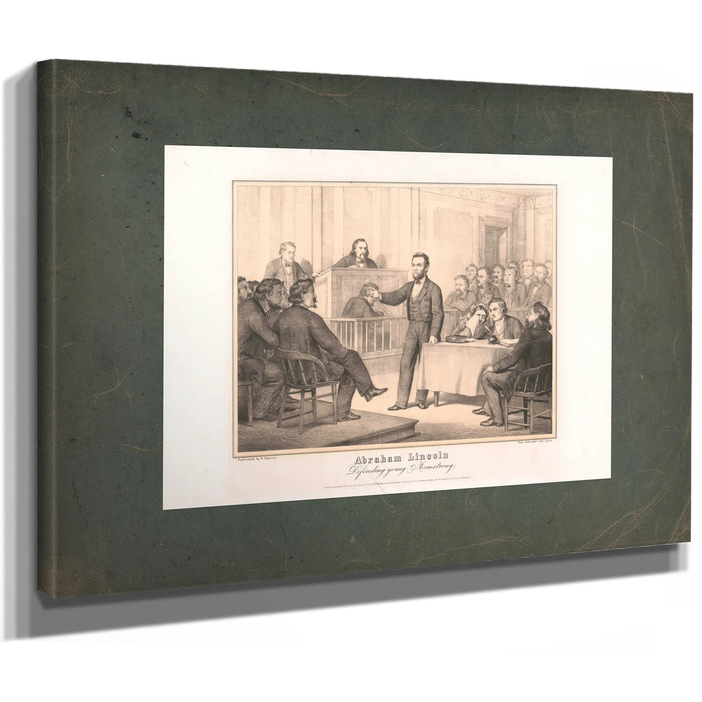 Abraham Lincoln Defending Young Armstrong 1865