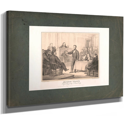 Abraham Lincoln Defending Young Armstrong 1865