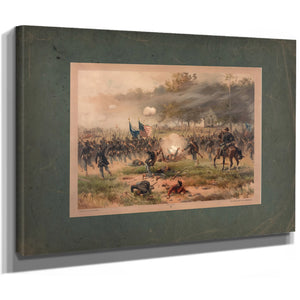 Battle of Antietam 1887 — Stretched Canvas Print | Bella Frye
