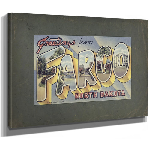 North Dakota Fargo — Stretched Canvas Print | Bella Frye