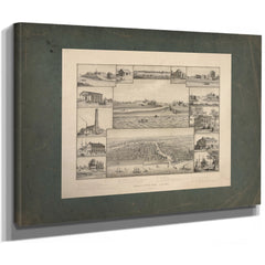 Chicago in Early Days 1779 1857 1893 — Stretched Canvas Print | Bella Frye