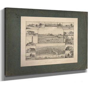 Chicago in Early Days 1779 1857 1893 — Stretched Canvas Print | Bella Frye