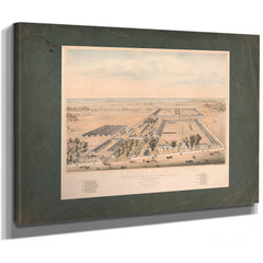 Camp Douglas Chicago Ill 1864 1864 — Stretched Canvas Print | Bella Frye