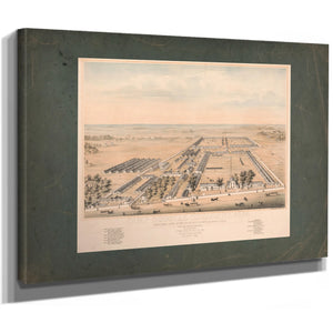 Camp Douglas Chicago Ill 1864 1864 — Stretched Canvas Print | Bella Frye