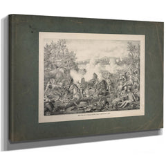Battle of Tugela River Near Cheveley Camp 19th Century — Stretched Canvas Print | Bella Frye