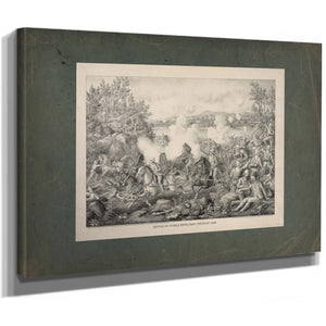 Battle of Tugela River Near Cheveley Camp 19th Century — Stretched Canvas Print | Bella Frye