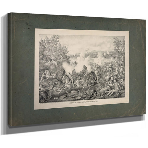 Battle of Tugela River Near Cheveley Camp 19th Century — Stretched Canvas Print | Bella Frye