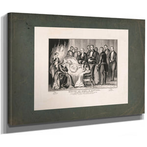 Death of General Zachary Taylor 185 — Stretched Canvas Print | Bella Frye