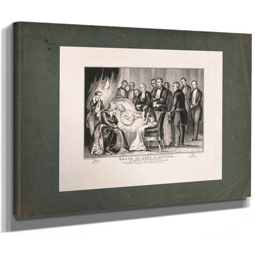 Death of General Zachary Taylor 185 — Stretched Canvas Print | Bella Frye