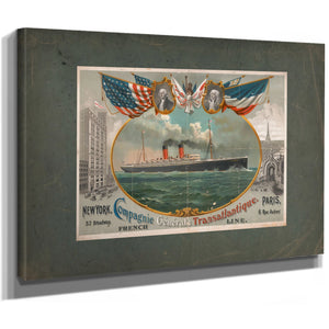 Compagnie Generale Transatlantique 19 — Stretched Canvas Print | Bella Frye